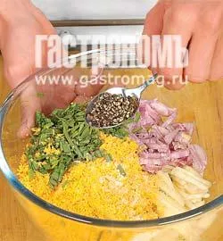 Рулет из говядины с грушами и сыром