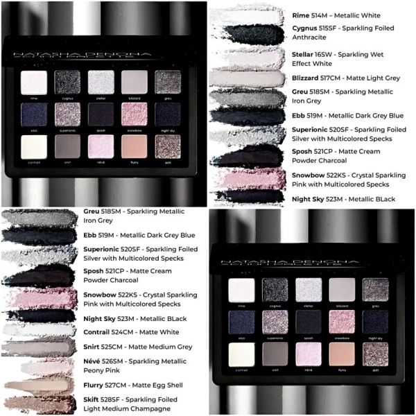 Xenon eyeshadow palette by Natasha Denona - для самых темных смоуки