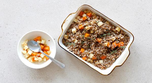 Гречневая каша с овощами